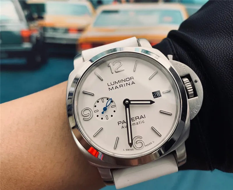 Panerai White Rubber Strap - Hình 4