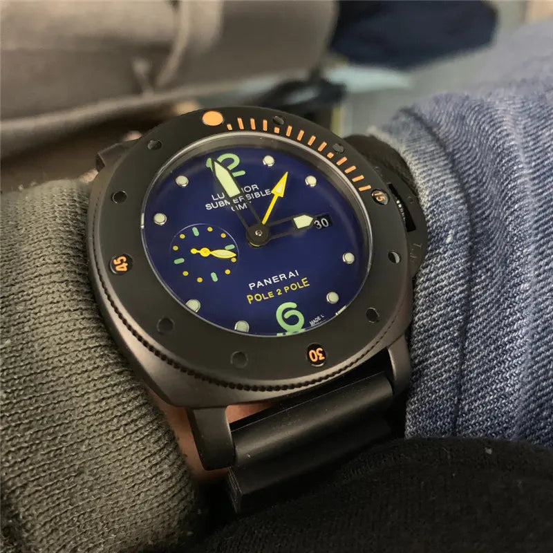Panerai Luminor Submersible GMT Blue Dial - Hình 10