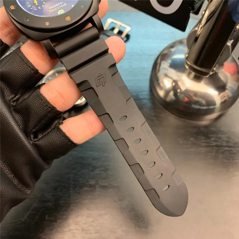 Panerai Blue Dial Black Rubber - Hình 4