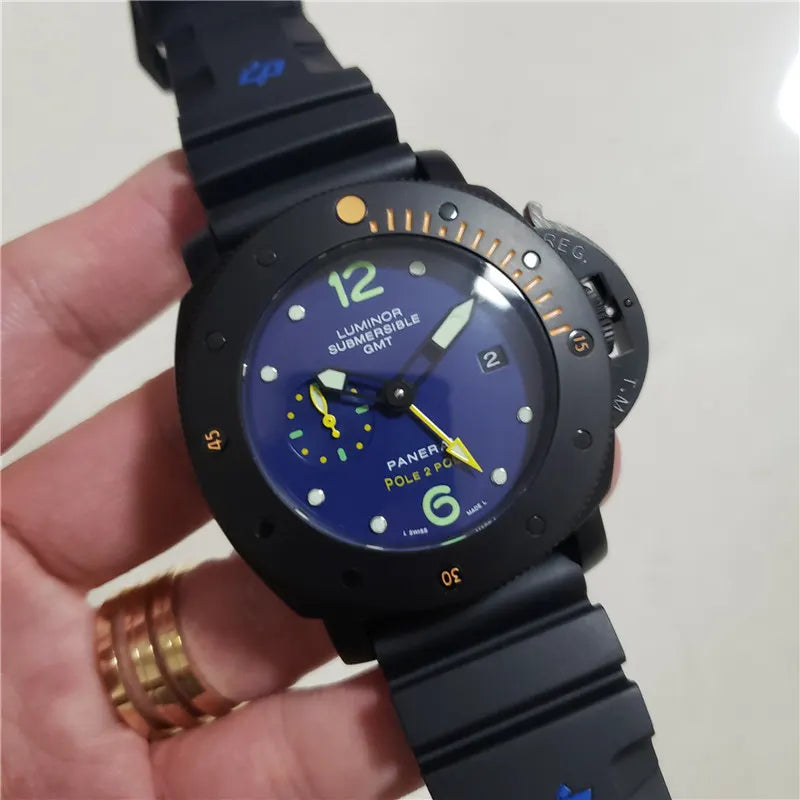 Panerai Blue Dial Black Rubber - Hình 2