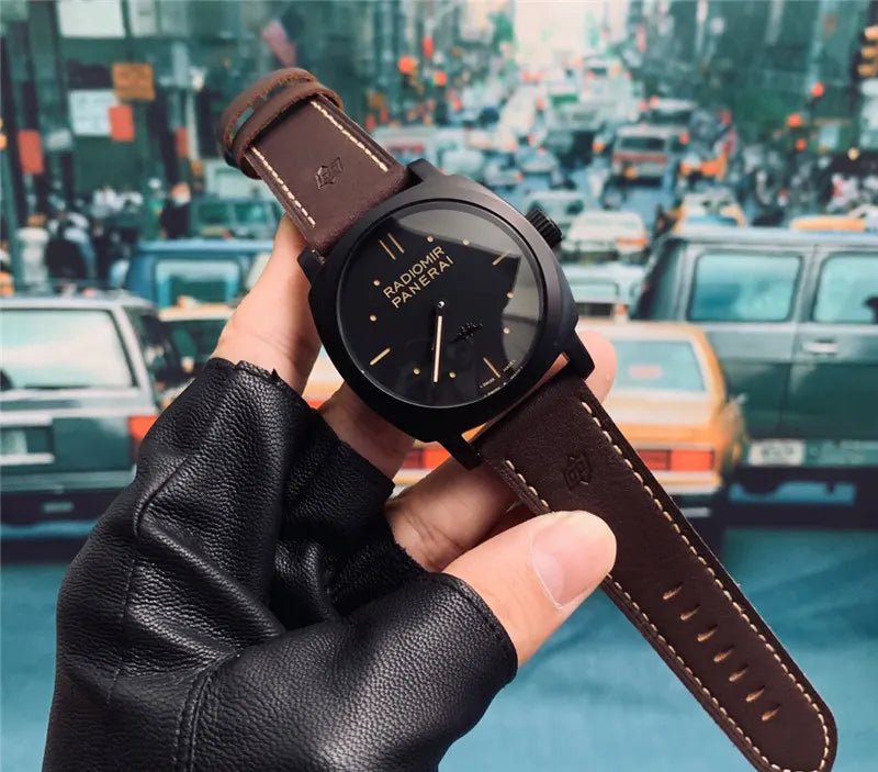 Panerai Black Seal Brown Leather - Hình 7