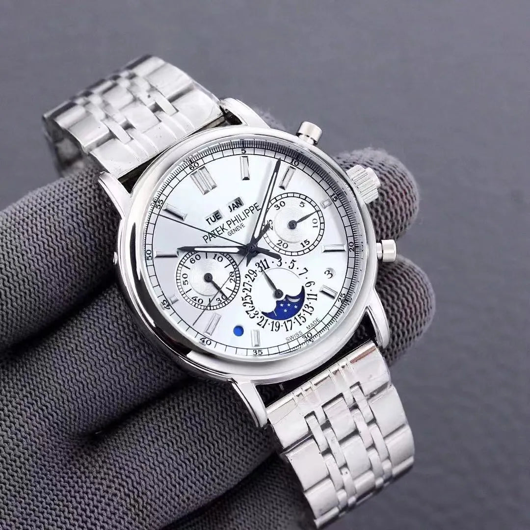 Patek Philippe Complications – Silver Dial Steel Bracelet