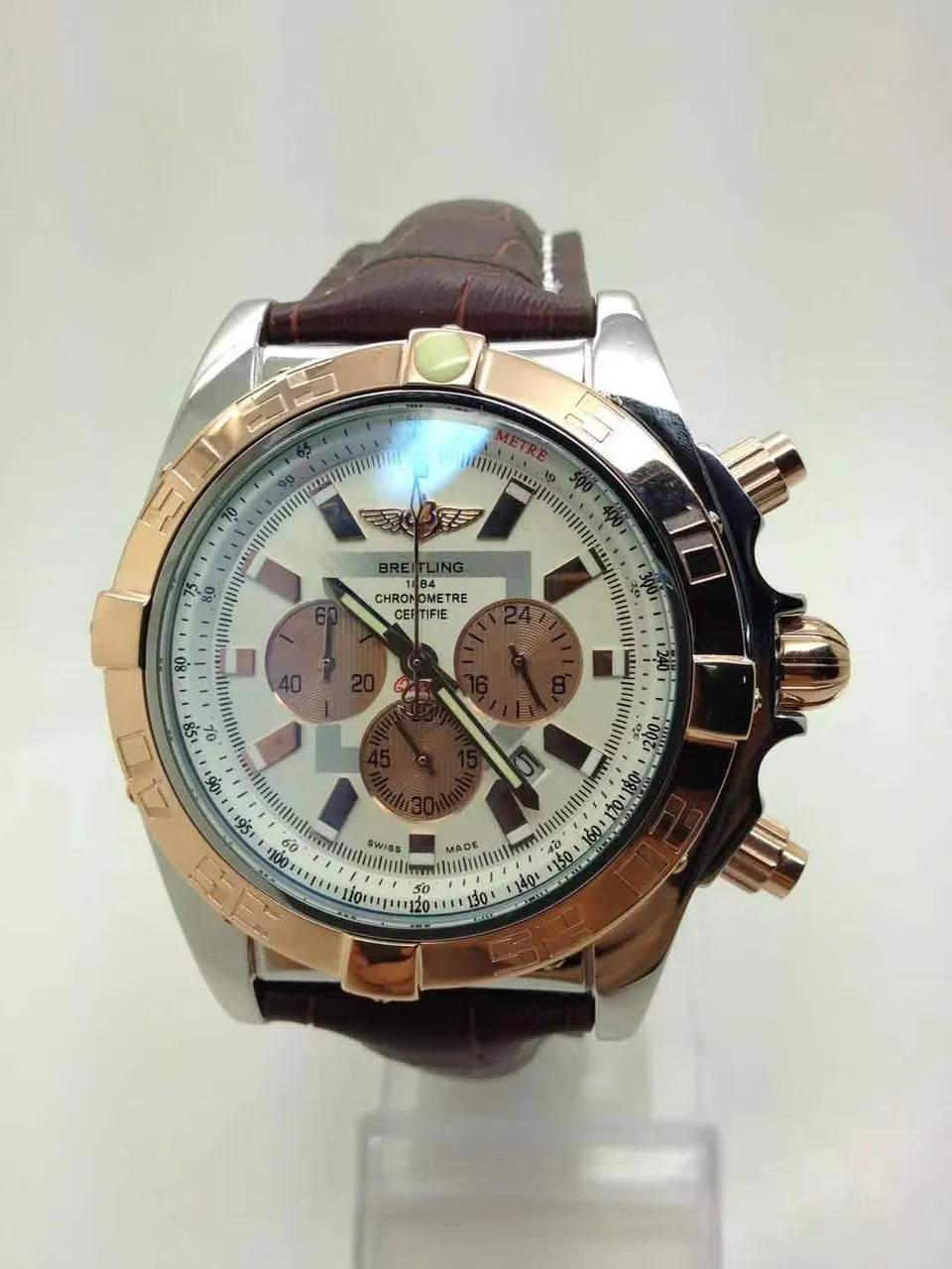 Breitling Chronomat Brown Leather