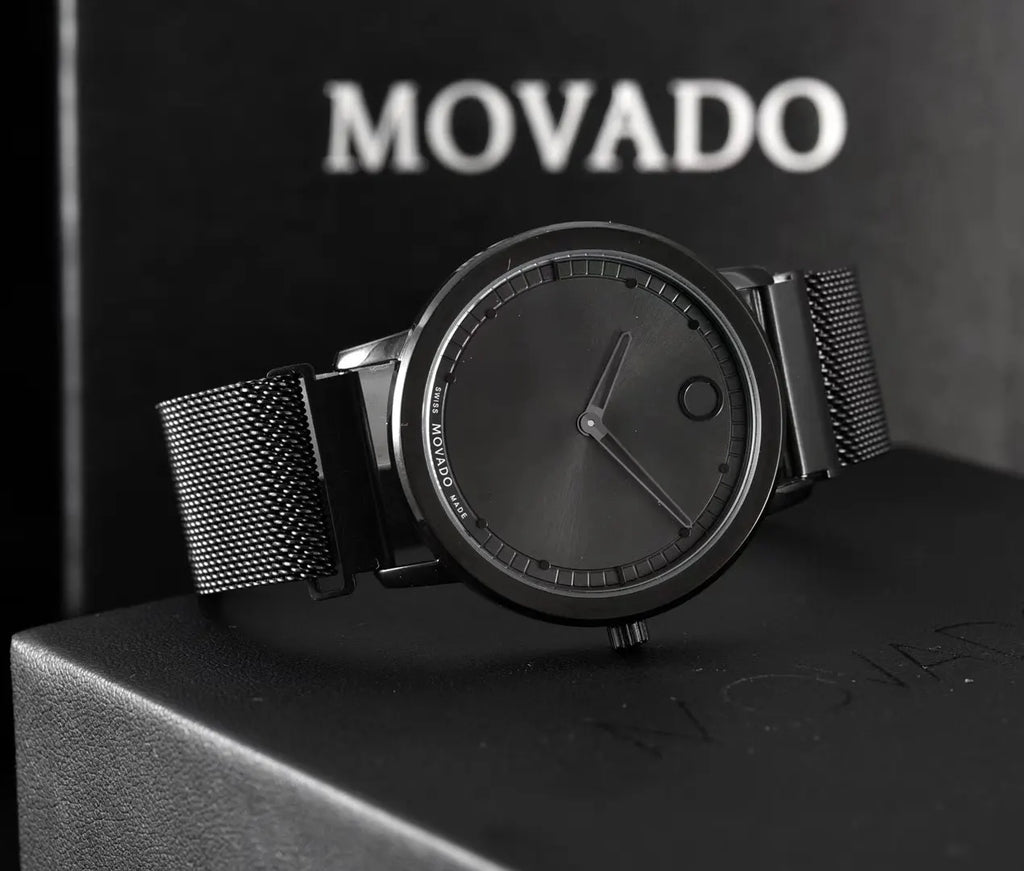 Movado Black Mesh Watch