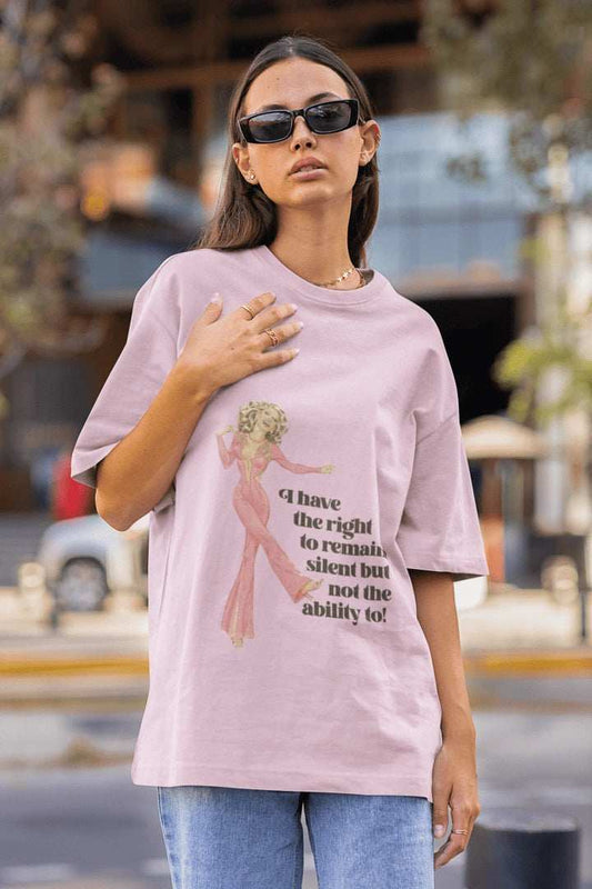 Right to Silent Oversized T-shirt - Urban Theory Co