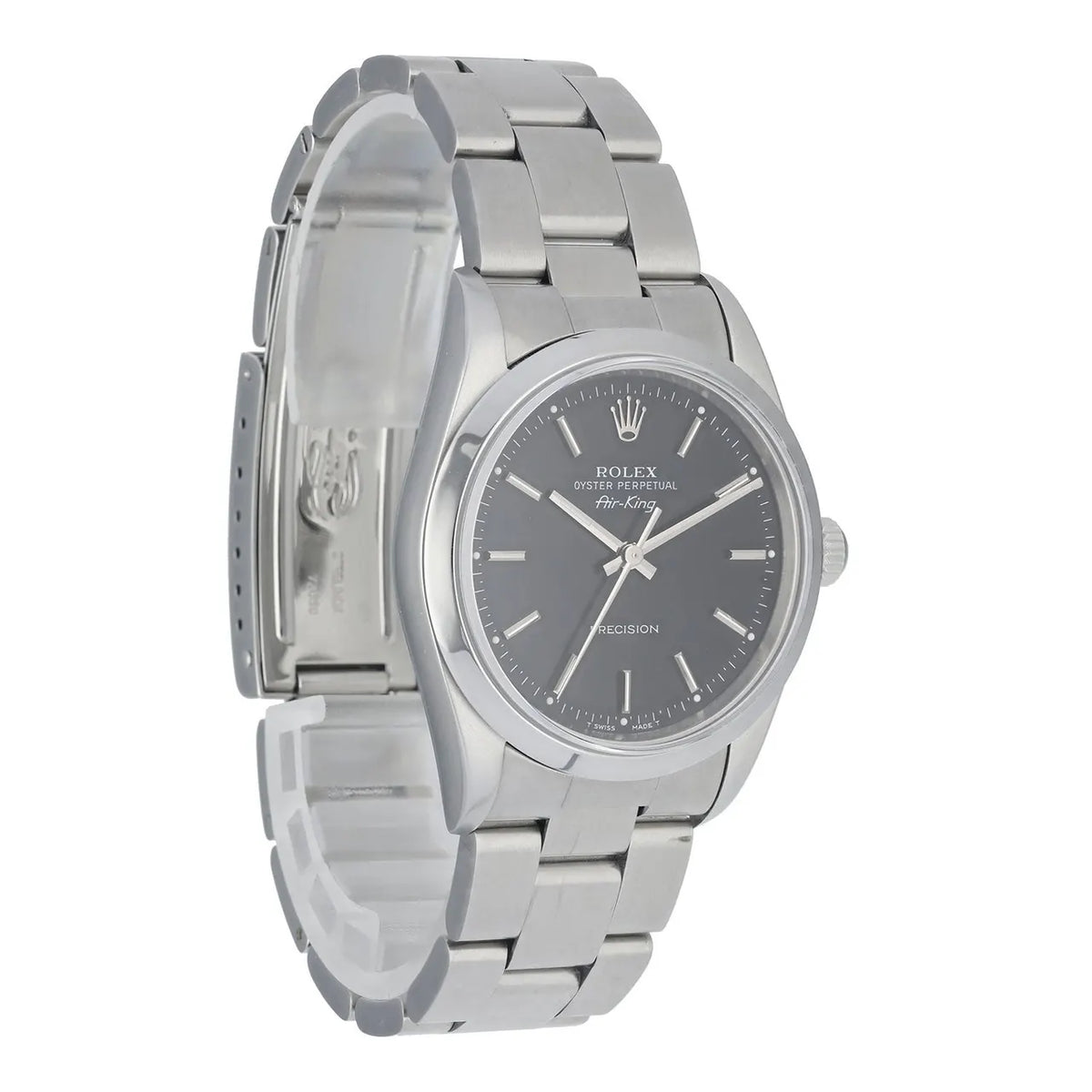 stainless steel Rolex Air-King Black Dial - Hình 3