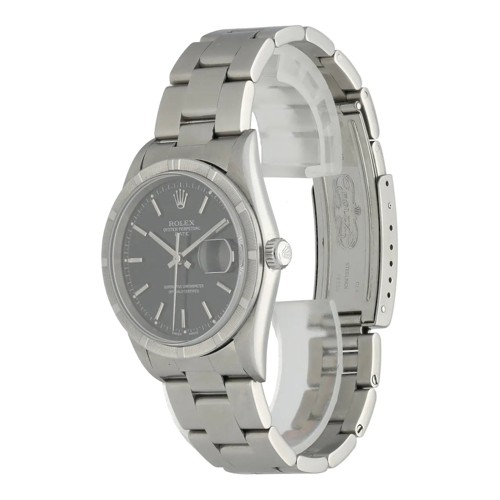 Rolex Black Dial Stainless Steel oyster - Hình 2