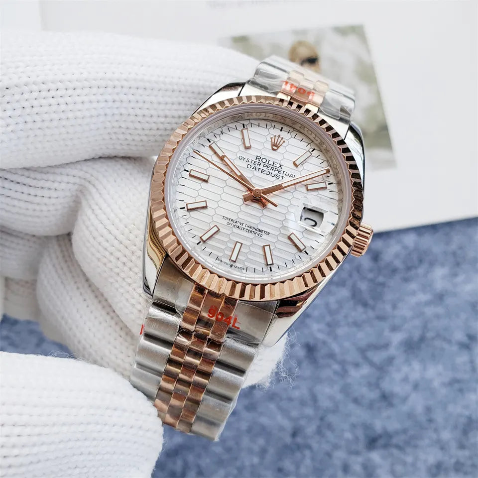 Rolex Datejust White Honeycomb
