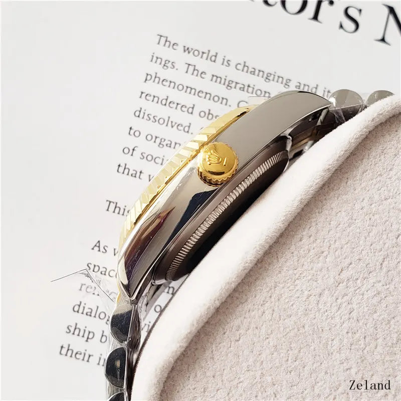 Rolex Chocolate Diamond Datejust - Hình 4