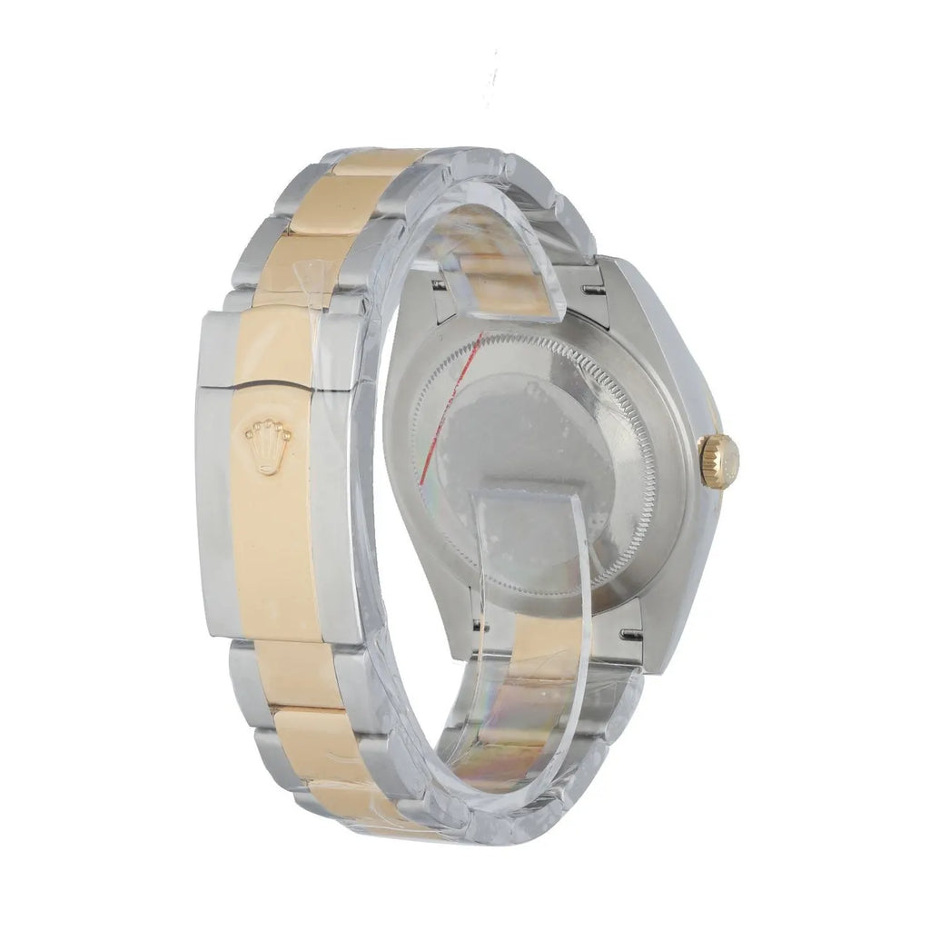 datejust steel Rolex Two-Tone Black Dial - Hình 2