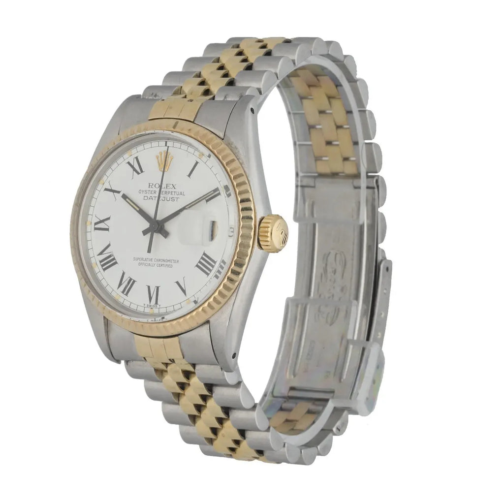 Rolex White Roman Datejust Jubilee - Hình 2