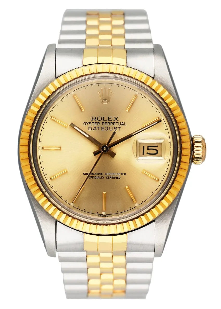 Rolex Datejust Silver Gold - Hình 9
