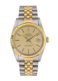 steel Rolex Two-Tone Champagne Datejust