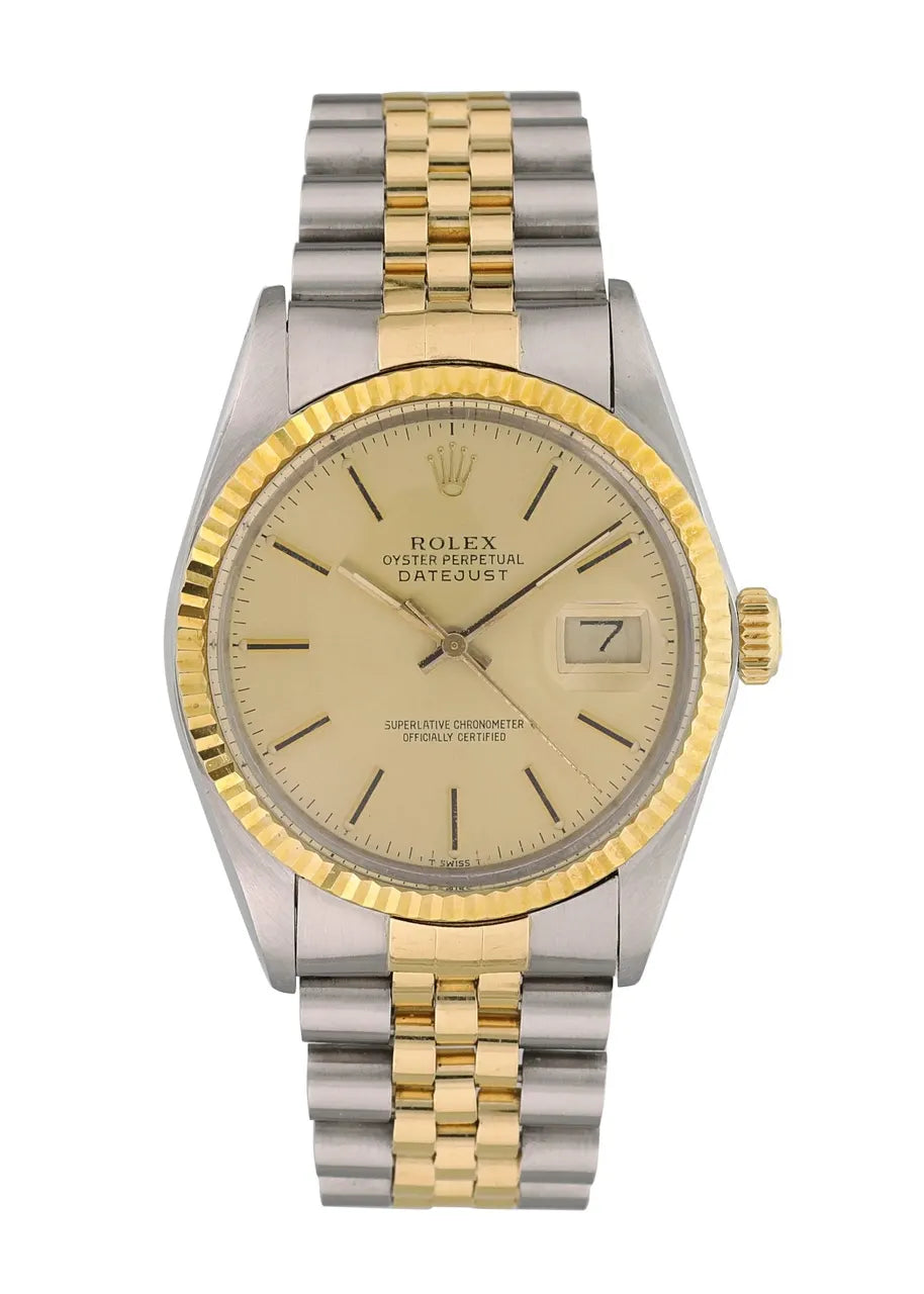 steel Rolex Two-Tone Champagne Datejust - Hình 2