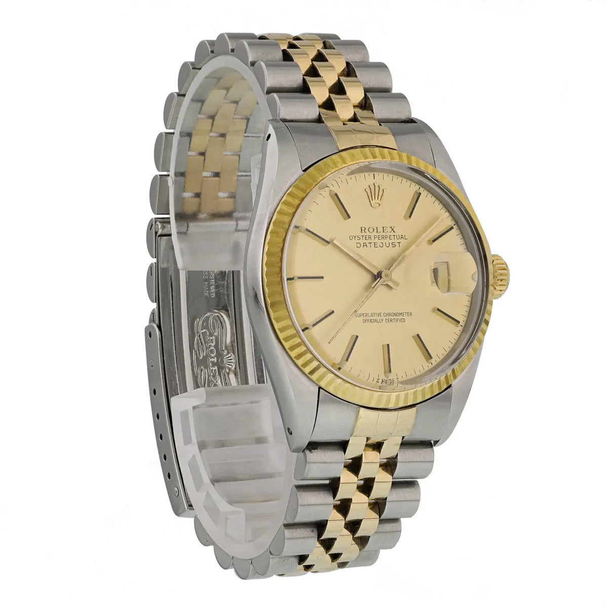 steel Rolex Two-Tone Champagne Datejust - Hình 4