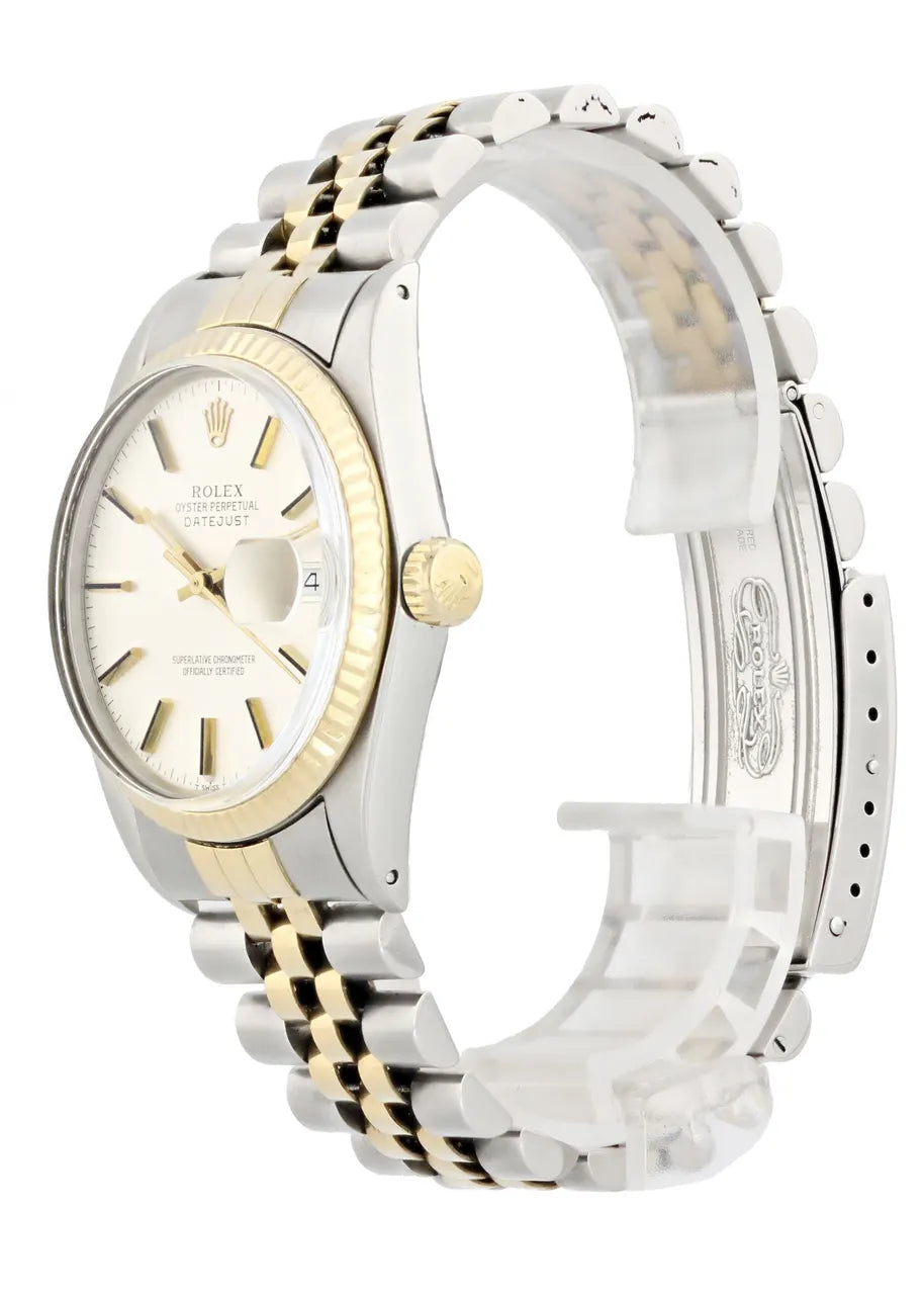 Rolex Two-Tone Silver White Datejust - Hình 4