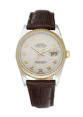 Rolex Datejust Silver Arabic Dial