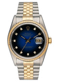 Rolex Blue Diamond Datejust Two-Tone