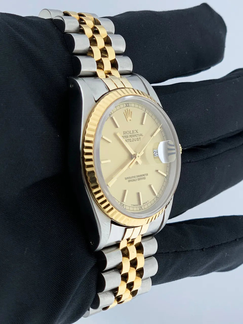 Rolex Two-Tone Champagne Datejust gold - Hình 3