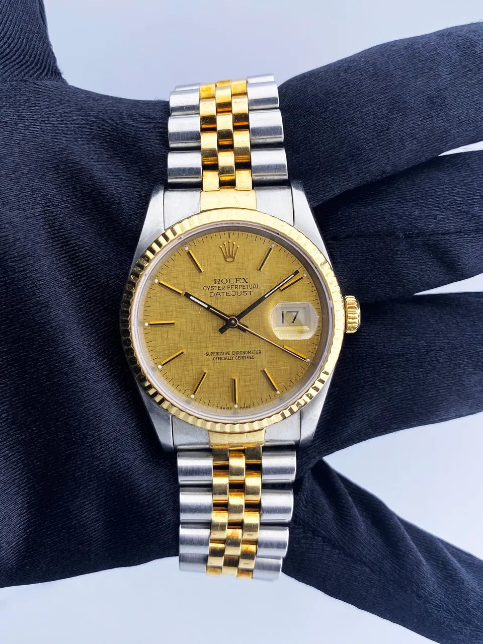 Rolex Linen Dial Two-Tone - Hình 2