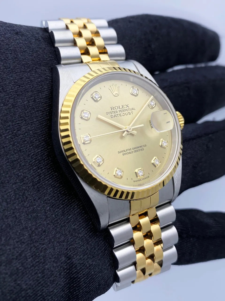 Rolex Two-Tone Gold Diamond Markers - Hình 4