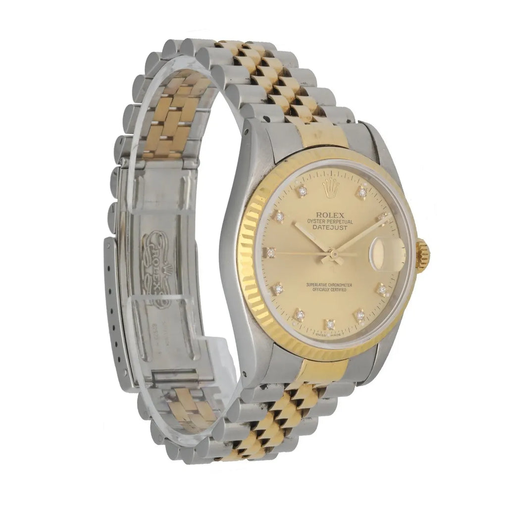 Rolex Two-Tone Gold Diamond Dial - Hình 3