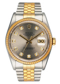 Rolex Silver Diamond Datejust dial