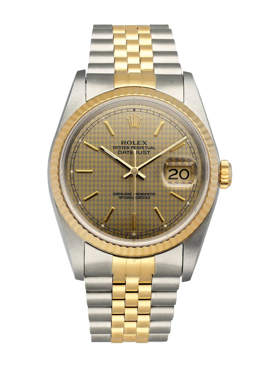 two Rolex Datejust Houndstooth Dial - Hình 5