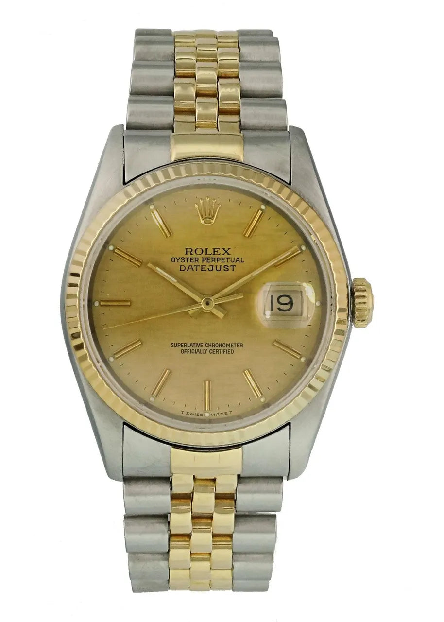 datejust gold Rolex Two-Tone Champagne Jubilee - Hình 2