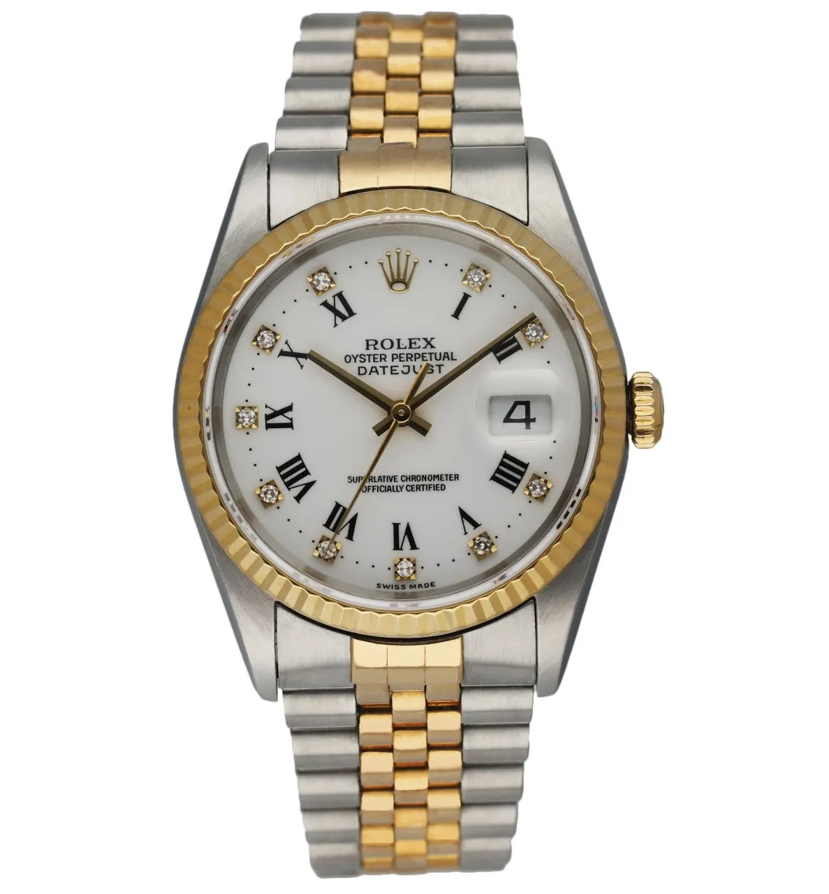 Rolex Two-Tone White Diamond