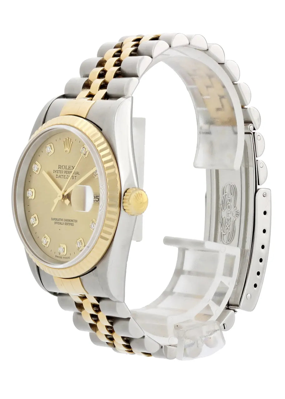 Rolex Gold Diamond Dial datejust - Hình 2