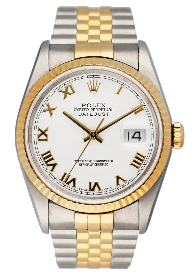 numeral Rolex White Roman Datejust - Hình 10