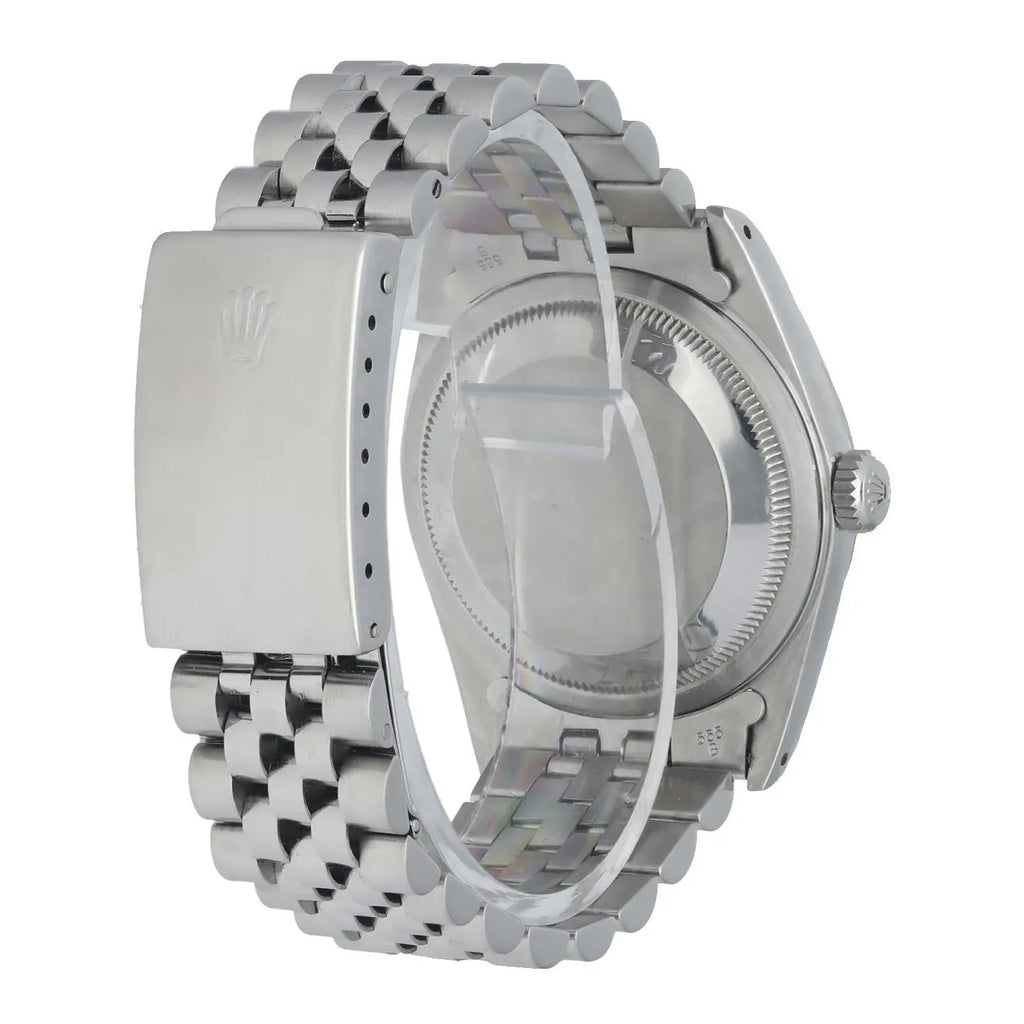 stainless Rolex Datejust Black Diamond Dial - Hình 3