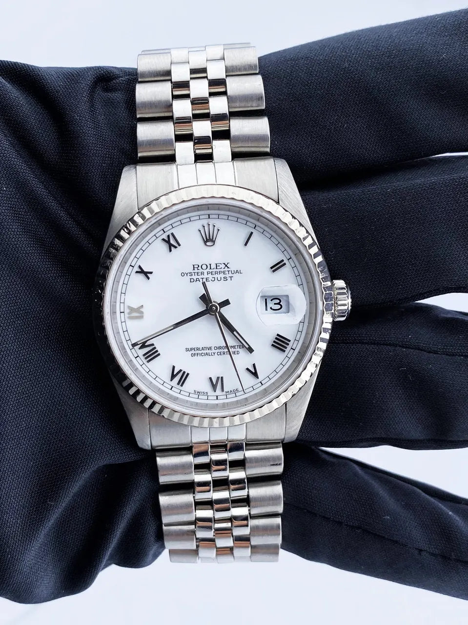 Rolex White Roman Dial Datejust