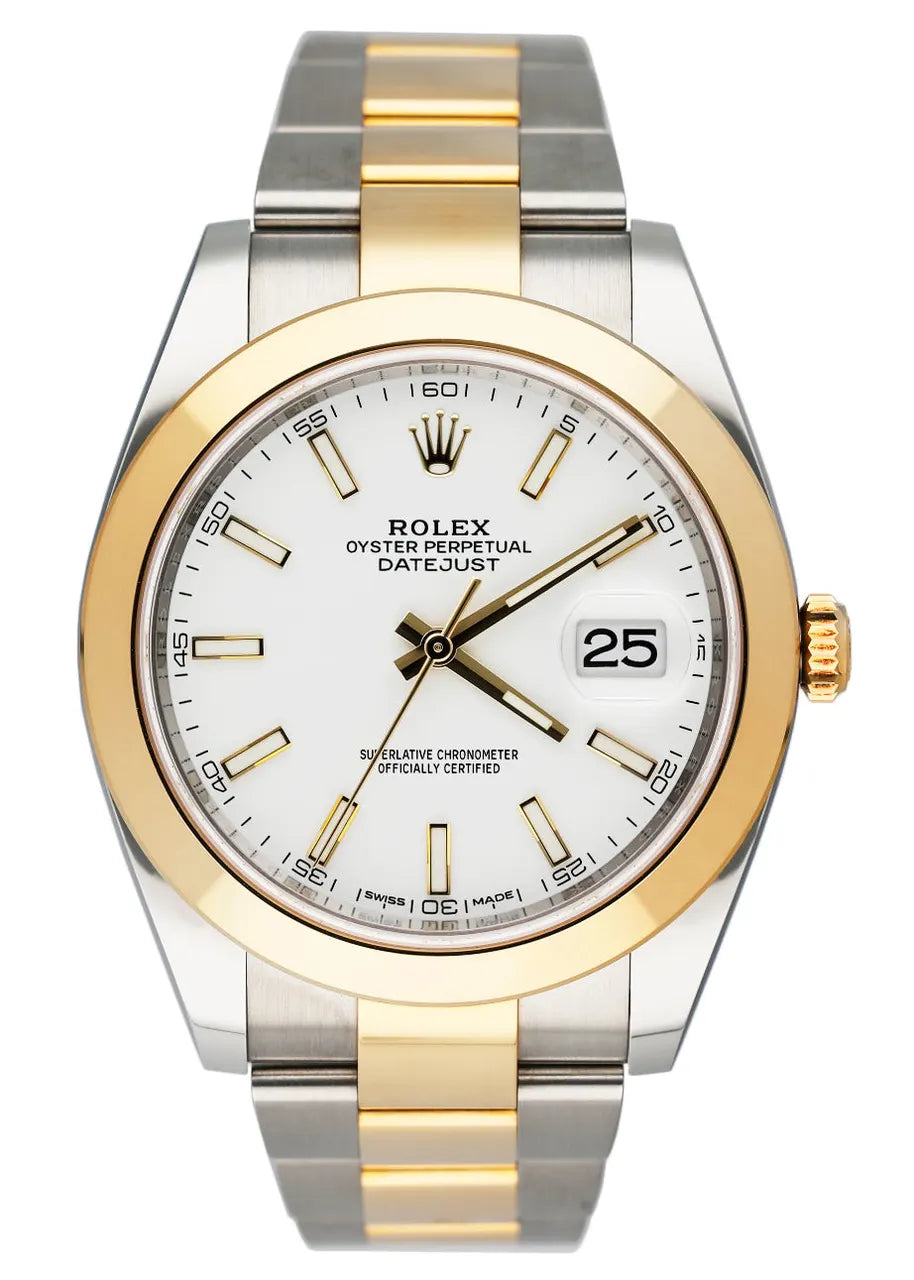 Rolex White Dial Two-Tone