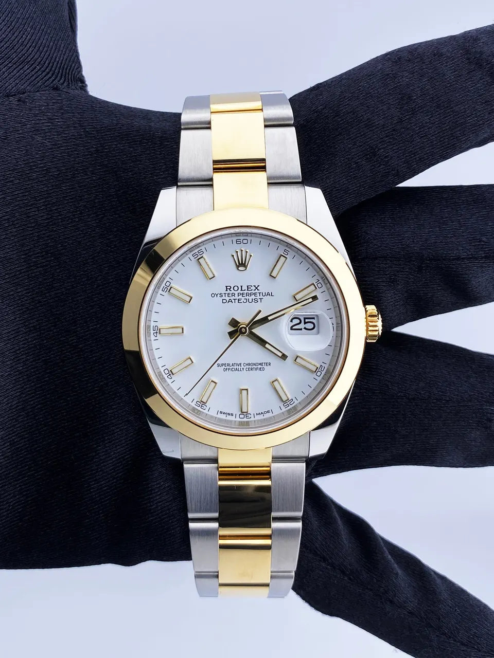 Rolex White Dial Two-Tone - Hình 3
