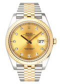 dial Rolex Gold Diamond Datejust