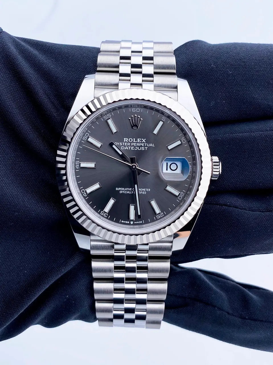 stainless Rolex Datejust Rhodium Dial - Hình 3