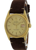 Rolex Gold Champagne Suede
