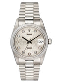 Rolex Silver Tapestry Diamond Dial