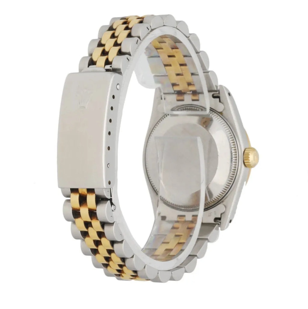 Rolex Black Dial Two-Tone datejust - Hình 4