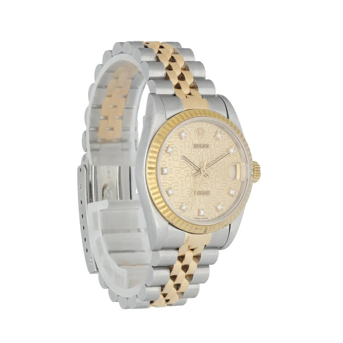 Rolex Two-Tone Diamond Tapestry Dial - Hình 2