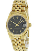 Rolex Gold Black Dial Oyster