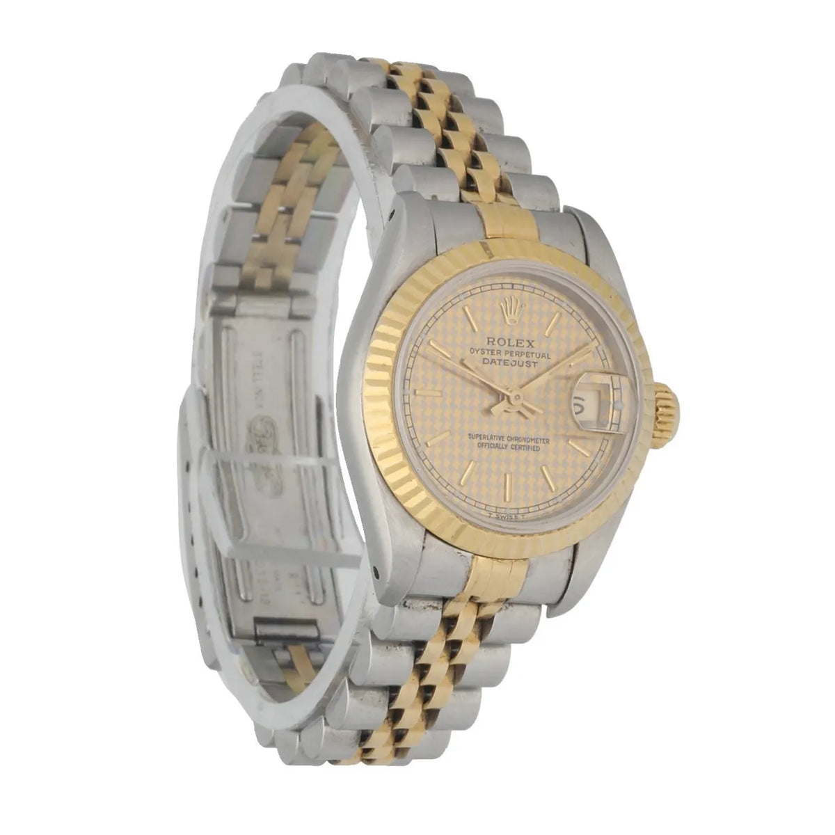 Rolex Houndstooth Dial Two-Tone - Hình 3