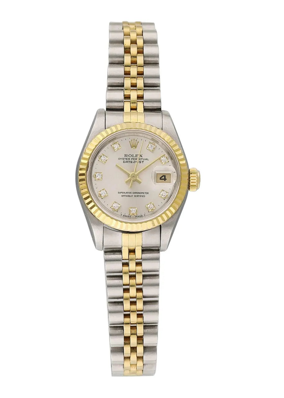 Rolex Two-Tone Silver Diamond - Hình 3