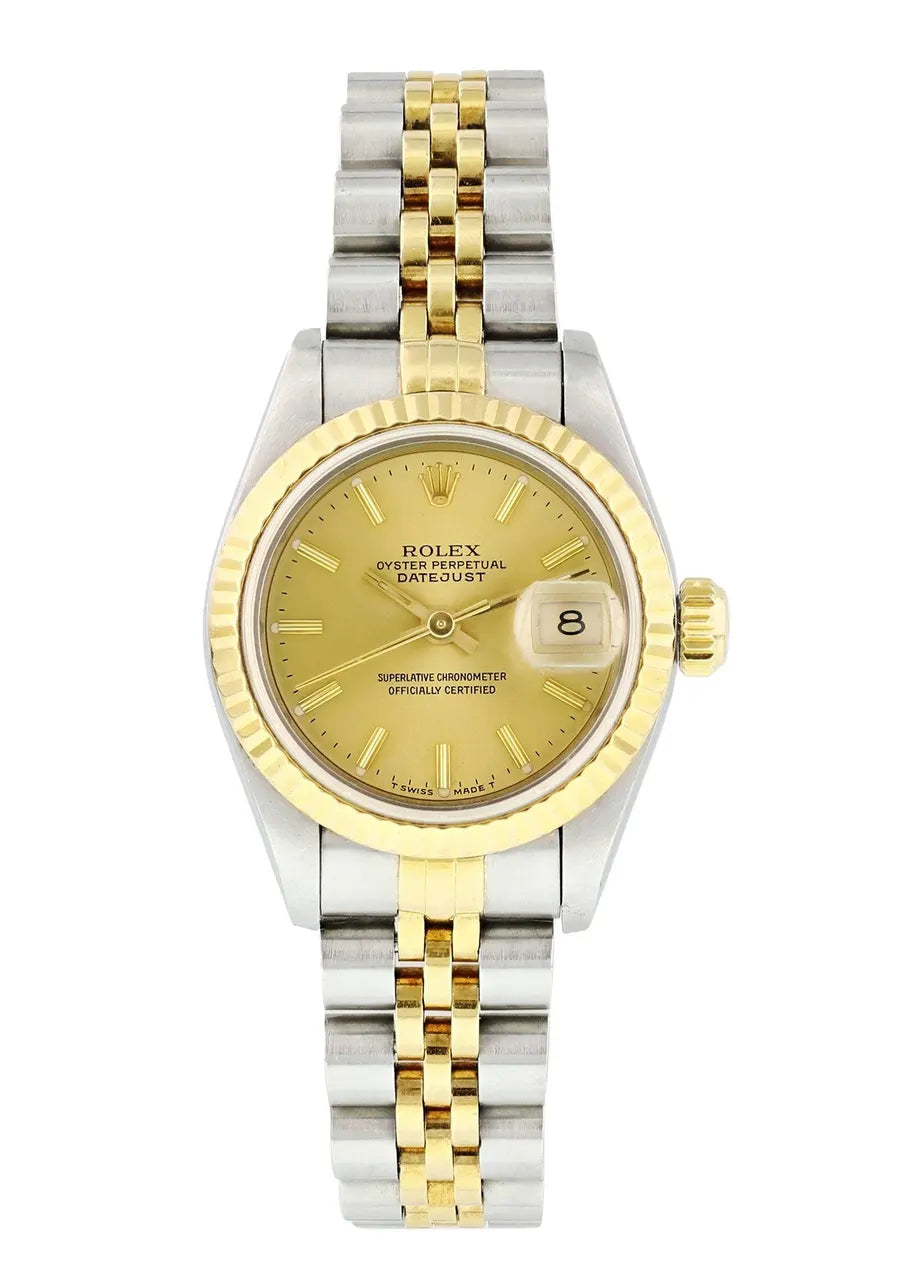 Rolex Two-Tone Gold Champagne datejust - Hình 2