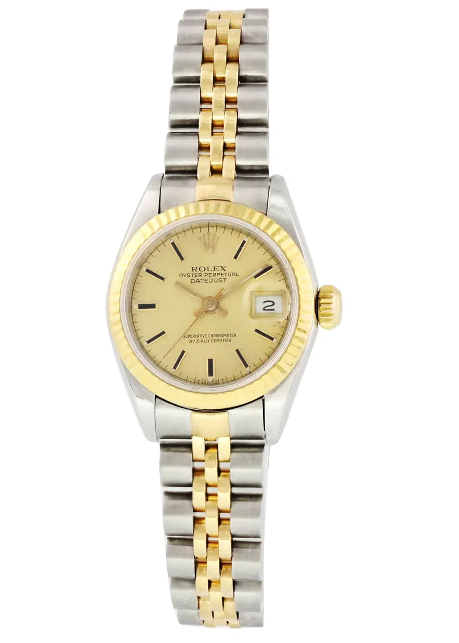Rolex Two-Tone Champagne Dial band