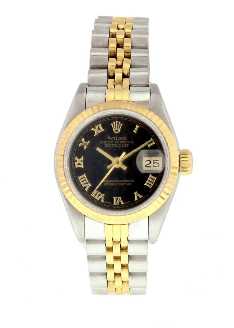 Rolex Two-Tone Black Roman