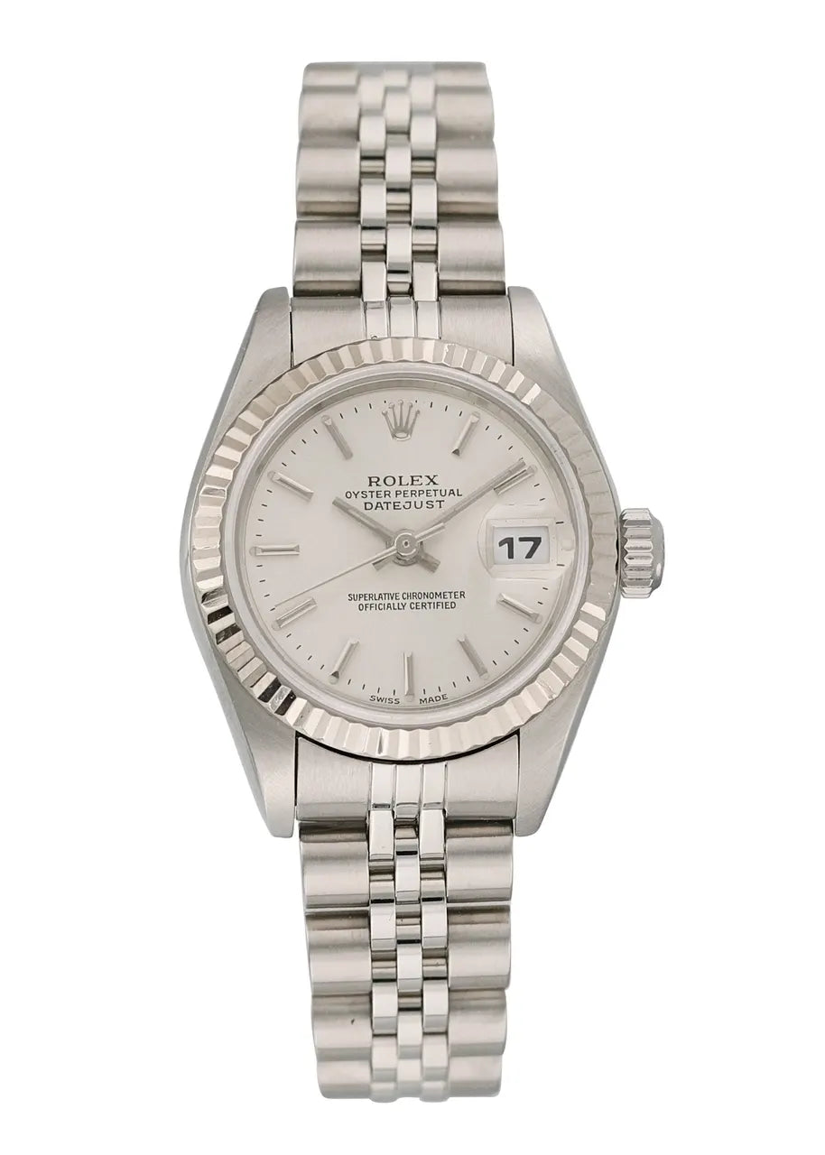 Rolex Datejust Silver Fluted