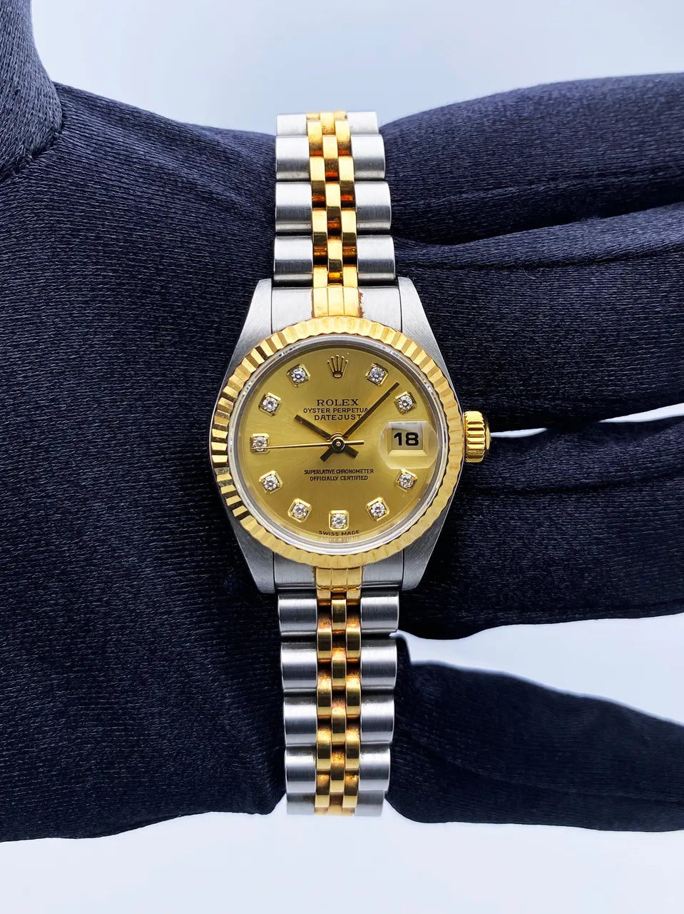 two Rolex Datejust Gold Diamond Dial - Hình 2